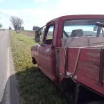 FLOR DE IMPACTO: PERDIÓ SU RUEDA EN UN CHOQUE EN LA RUTA