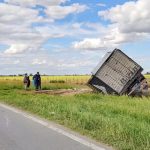 ACCIDENTE EN LA RUTA NACIONAL 188: CAMIÓN DESPISTÓ EN JURISDICCIÓN DE ROJAS