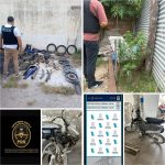 COLON: ALLANAMIENTO EMPEZÓ POR RUIDOS MOLESTOS, TERMINARON SECUESTRANDO MOTOS Y MARIHUANA