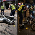 LOS CHOQUES NUESTROS DE CADA DIA EN COLON: DOS COLISIONES DE MOTOS CON CONDUCTORES QUE SE DIERON A LA FUGA